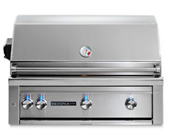 LYNX 36 Inch SEDONA BUILT-IN GRILL WITH 3 STAINLESS STEEL BURNERS AND ROTISSERIE (L600R)