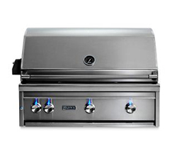 LYNX 36 inch Professional Built in Grill with 1 Trident Infrared Burner and 2 Ceramic Burners and Rotisserie (L36TR)