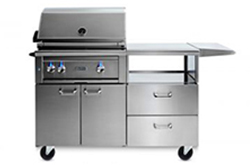 LYNX 30 Inch PROFESSIONAL MOBILE KITCHEN GRILL WITH ALL TRIDENT INFRARED BURNERS AND ROTISSERIE (L30ATR-M)