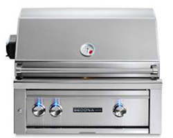 LYNX 30 Inch SEDONA BUILT-IN GRILL WITH ROTISSERIE, 1 PROSEAR INFRARED BURNER AND 1 STAINLESS STEEL BURNER (L500PSR)