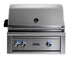 LYNX 30 inch Professional Built in Grill with 1 Trident Infrared Burner and 1 Ceramic Burner and Rotisserie (L30TR)