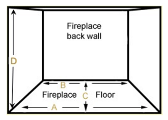 How to measure your fireplace for gas fireplace logs by The Fireplace Man