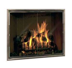 The Silhouette Glass Fireplace Door from The Fireplace Man