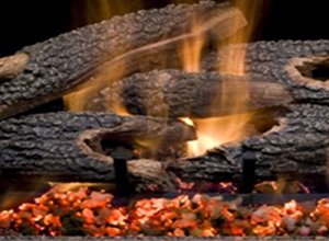 Texas Bonfire Gas Fireplace Log from The Fireplace Man