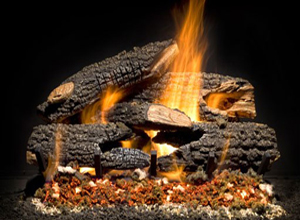 Charred Texas Bonfire Gas Fireplace Log from The Fireplace Man