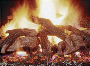 Texas Hickory Gas Fireplace Log from The Fireplace Man