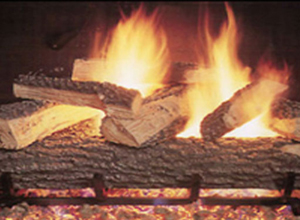 Split Series Gas Fireplace Log from The Fireplace Man